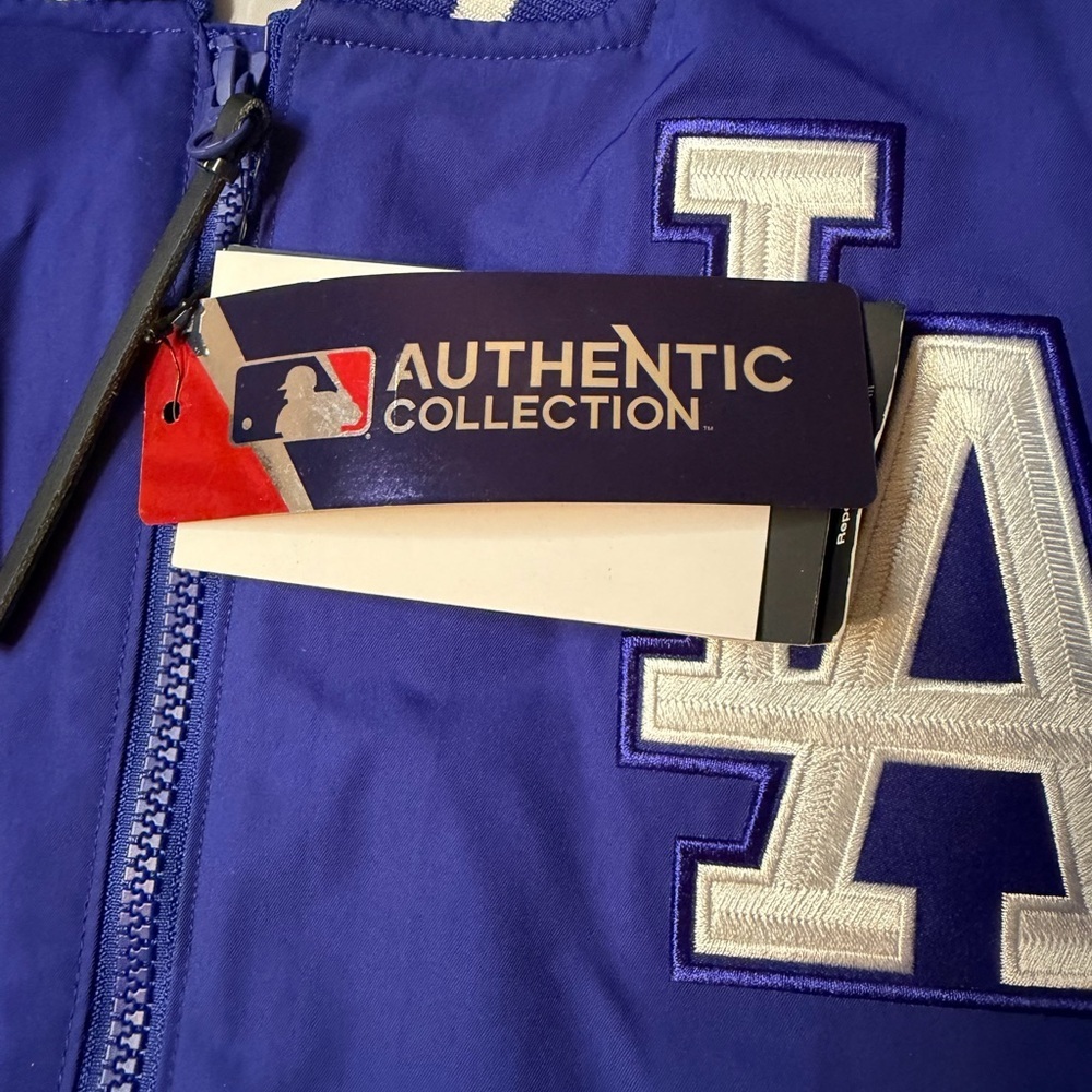 NWT Nike LA Los Angeles Dodgers Baseball Dugout Full Zip Jacket Coat Mens XL - Picture 9 of 14